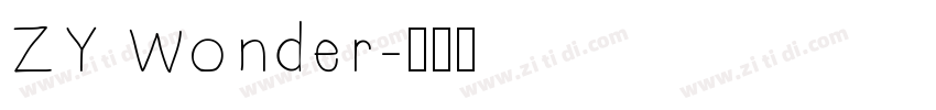 ZY Wonder字体转换